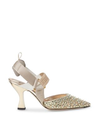 Women's Colibri 85MM Crystal-Embellished Slingback Pumps