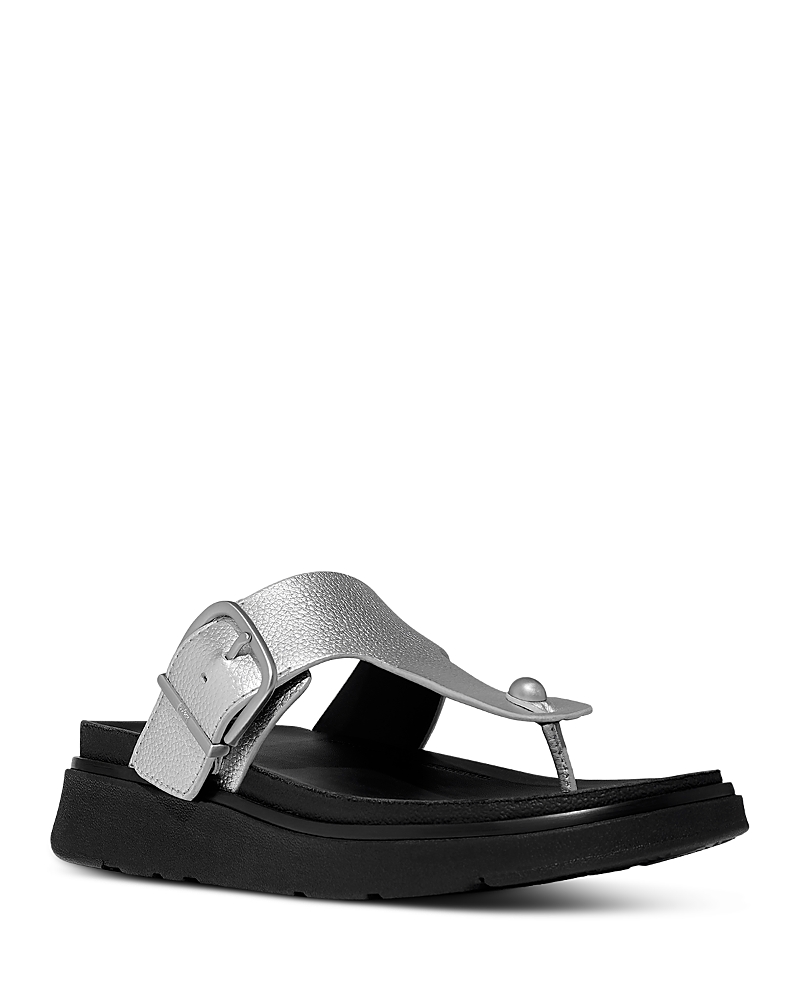 FitFlop Women's Gen-ff Metallic Leather Thong Sandals