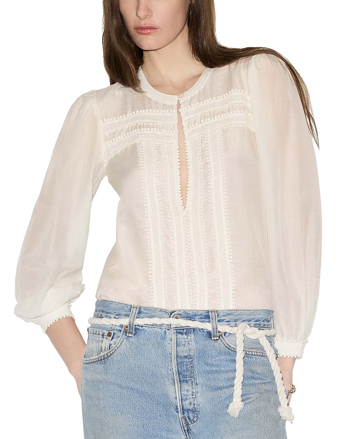 Re/Done Tate Long Sleeve Blouse