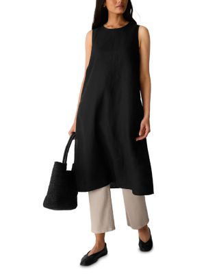 Round Neck Sleeveless Tunic