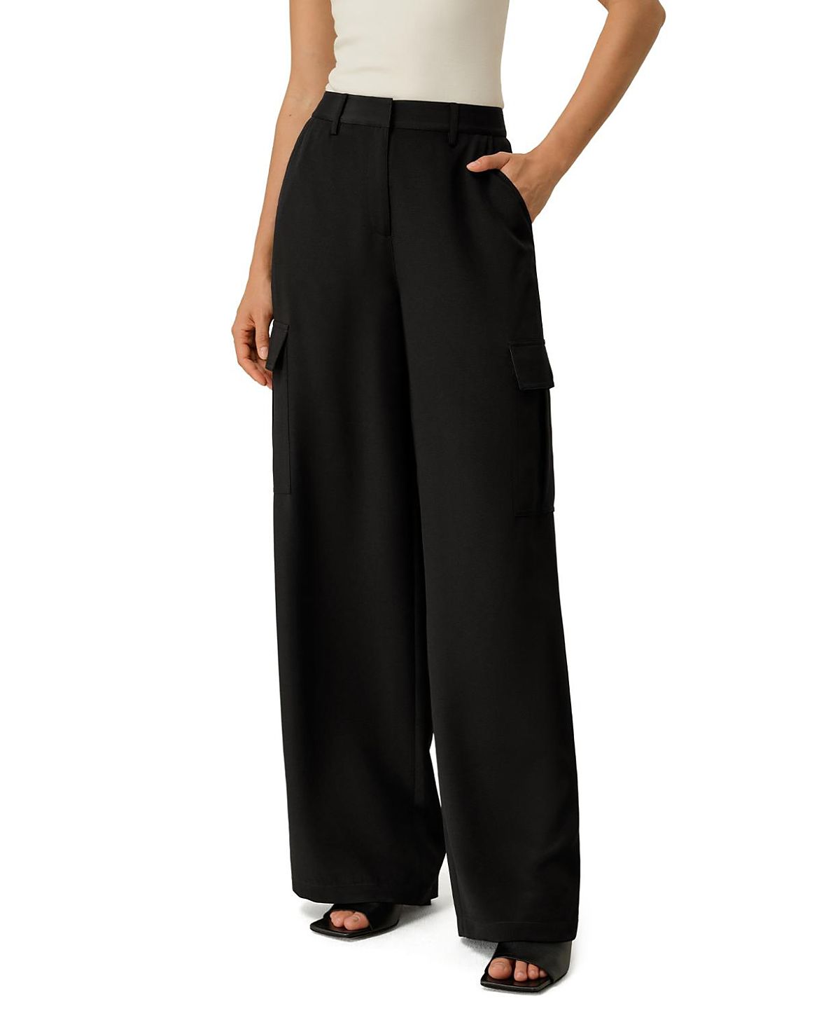 Lilysilk Silk Crepe Cargo Pant