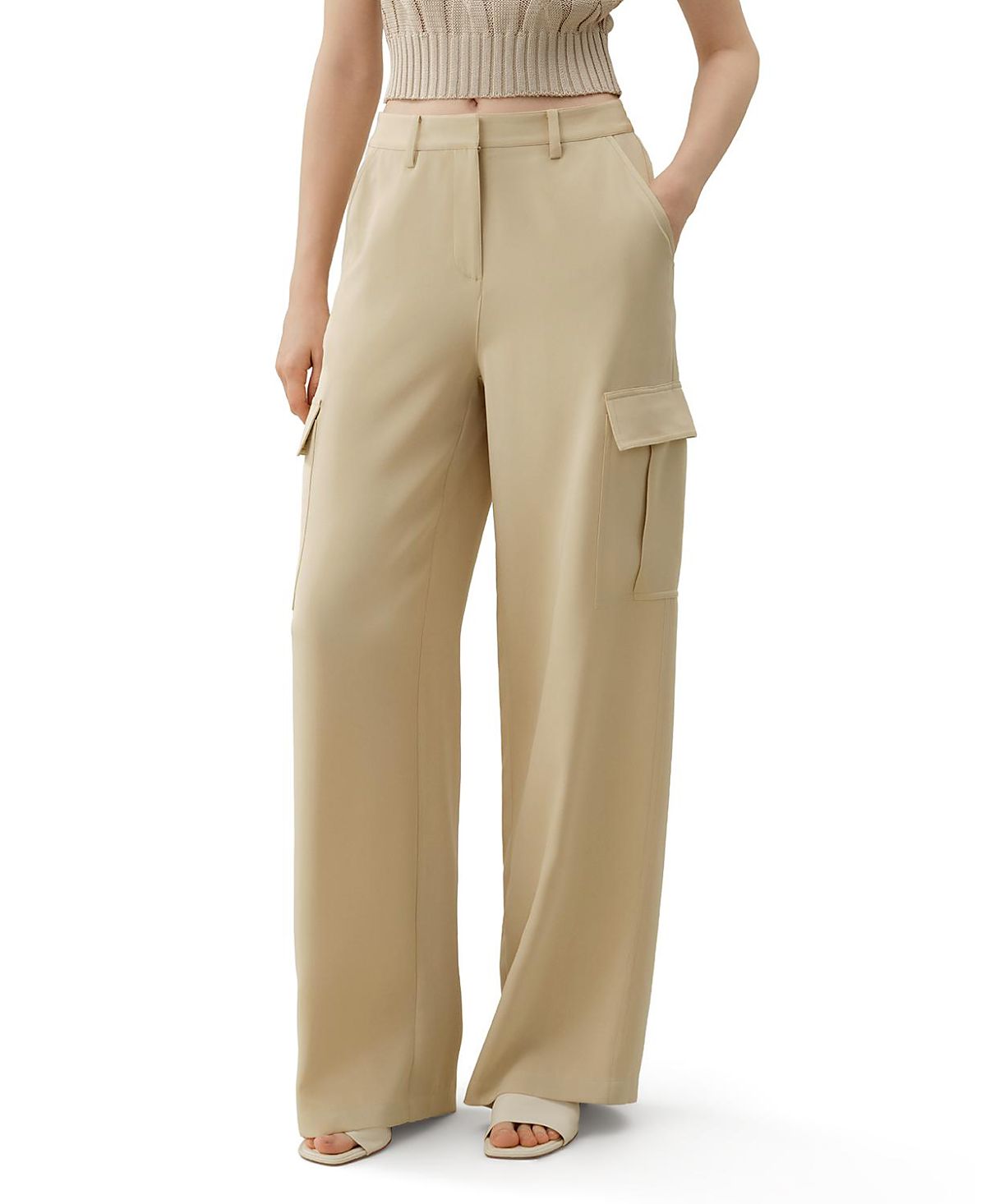 Lilysilk Silk Crepe Cargo Pant
