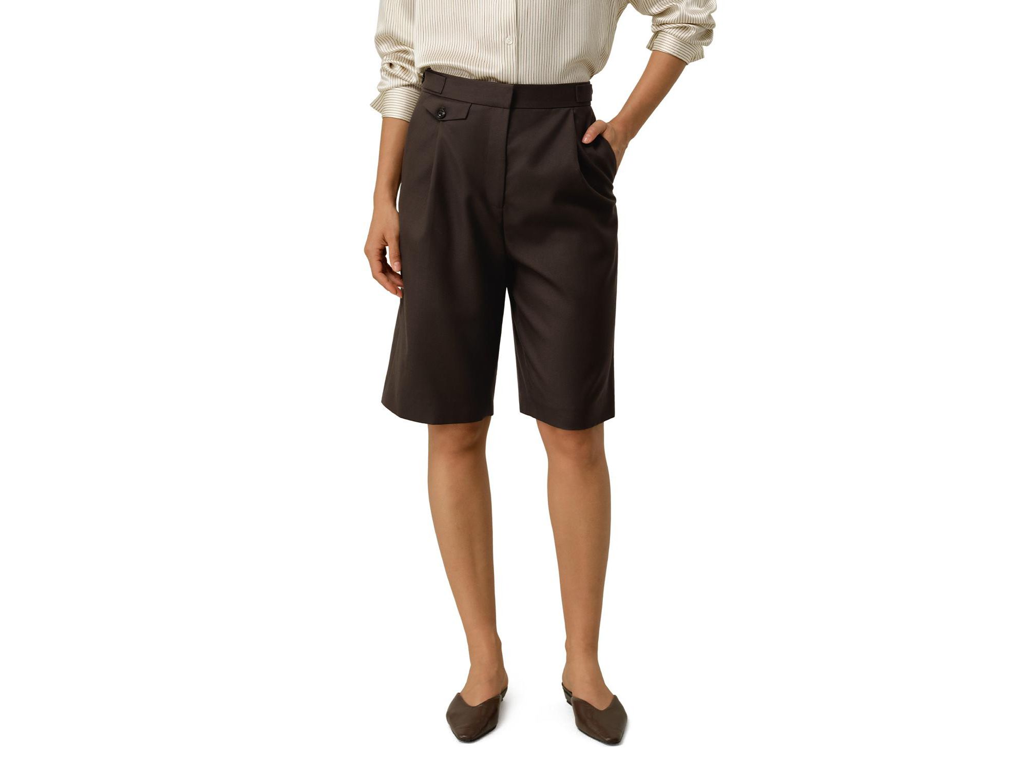 Wool Silk Bermuda — Image 6