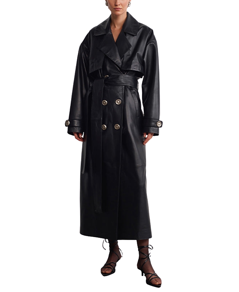Acaria Studio Journey Leather Trench Coat