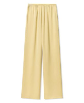  Stretch Silk Georgette Straight-Leg Pant