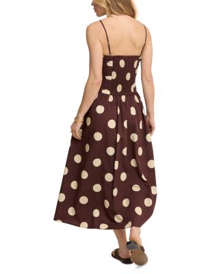 Polka Dot Bandeau Felicity Midi Dress