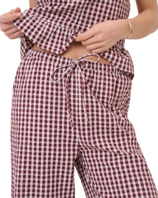 Child Gingham Sia Top & Pants Set