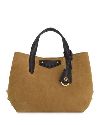 Riley Small Suede Tote Bag
