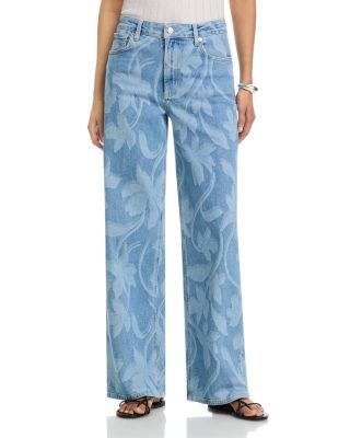 Getty High Rise Jeans in Floral Laser