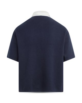 Contrast Collar Polo Shirt