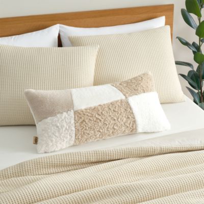 Sibel Textured Sherpa Pillow, 14" x 30"