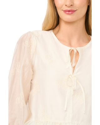 Tie Front Peplum Top