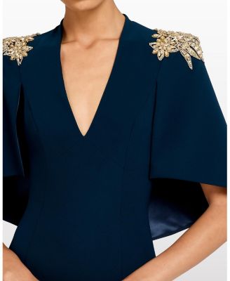 Star shower Rhinestone-Embellished Maxi Dress