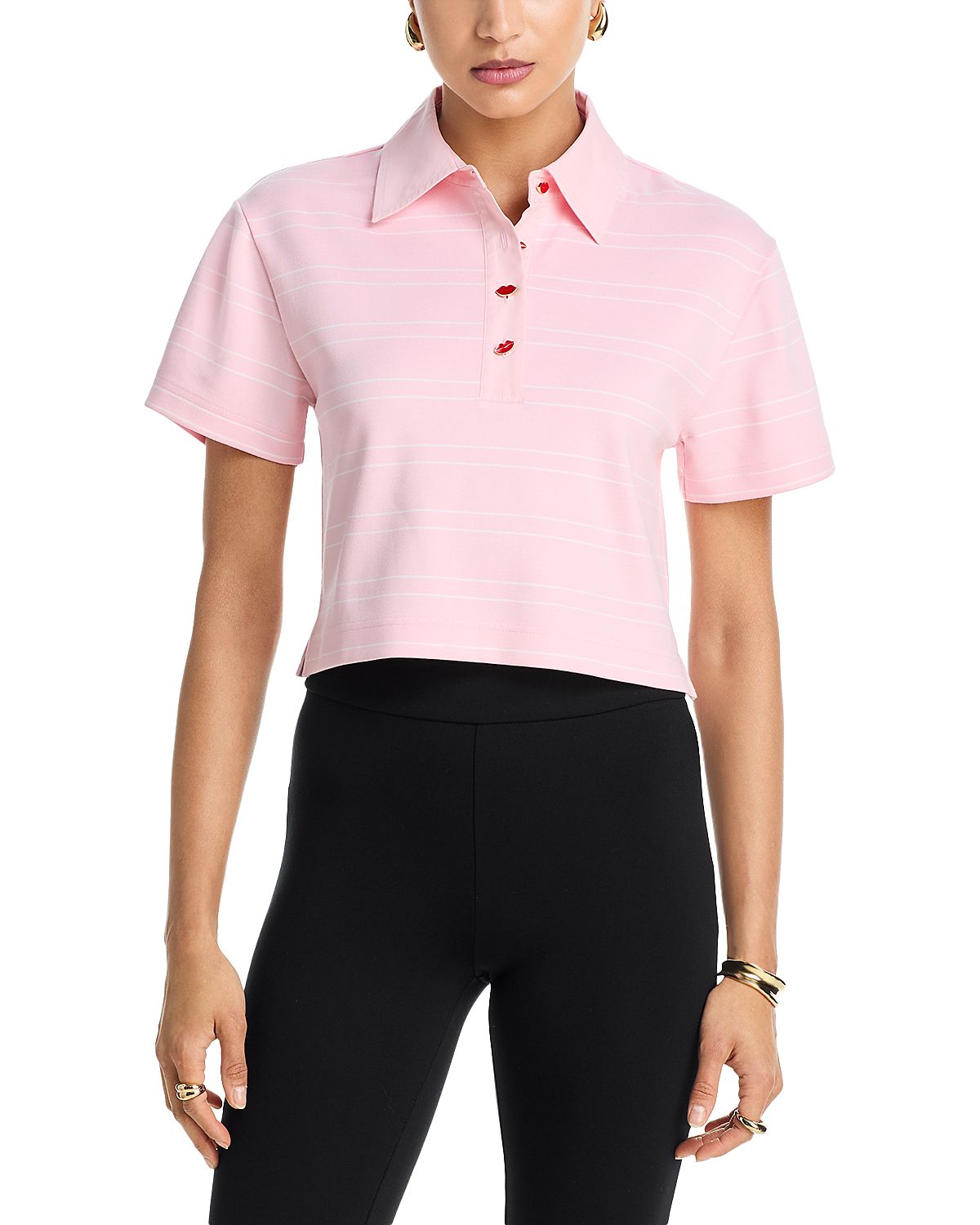 Alice and Olivia Lyle Rugby Polo Tee