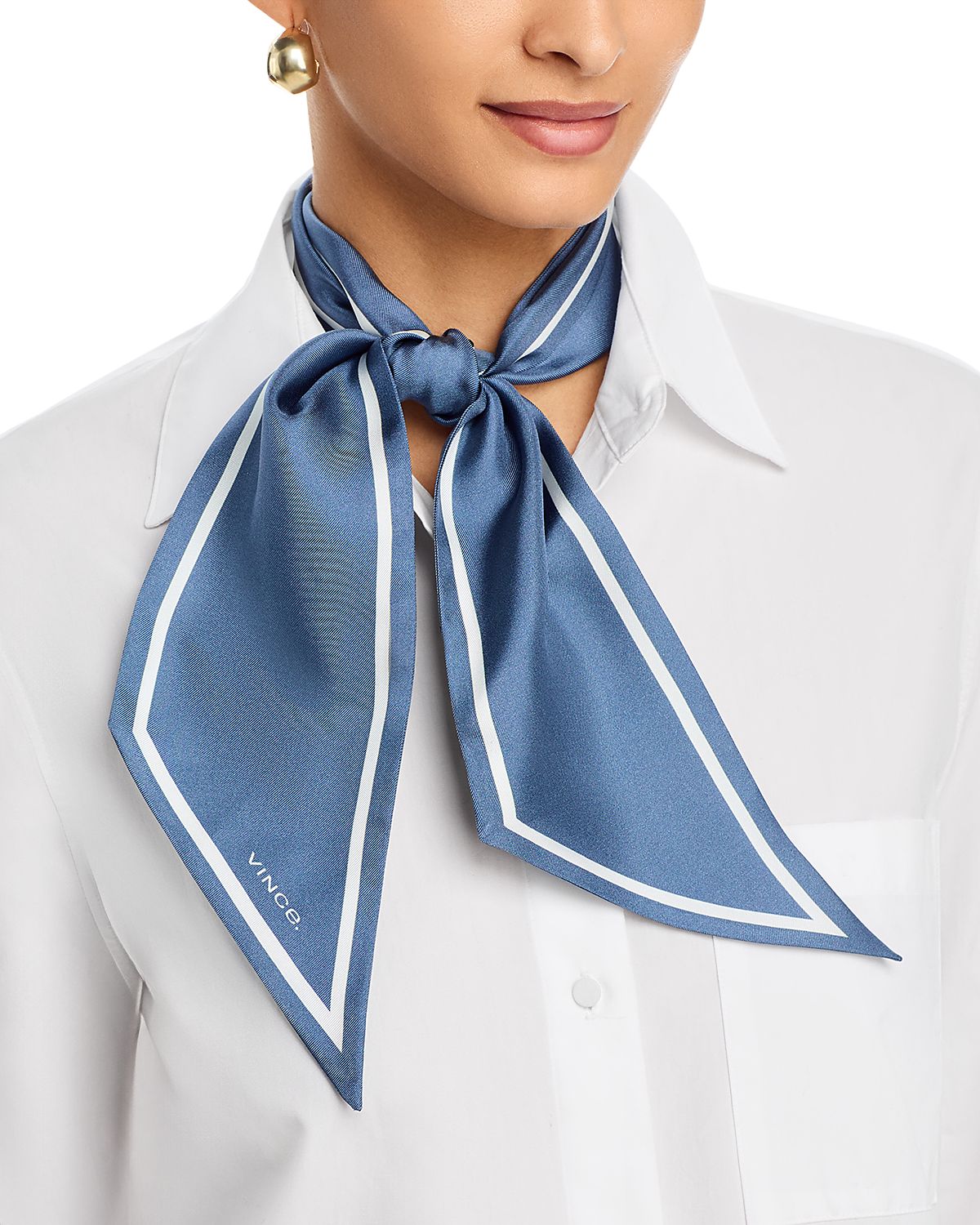 Vince Silk Ribbon Scarf