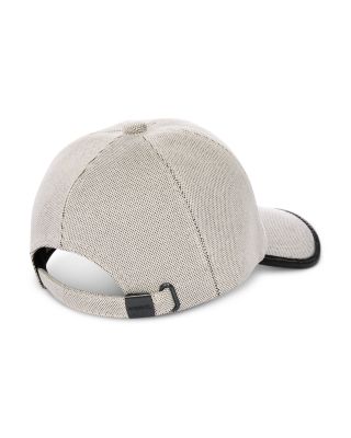 Leather Trim Baseball Hat