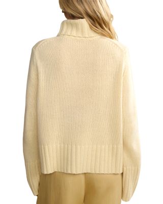 Jet Cashmere Cropped Turtleneck Sweater