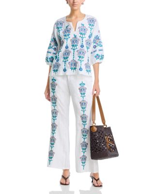 Boheme Linen Flare Pants
