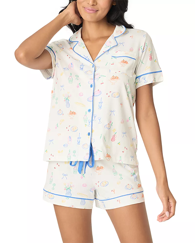 Pj Salvage Whimsy Short Sleeve Pajama Set