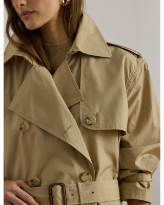 Double Breasted Cotton Trench Coat