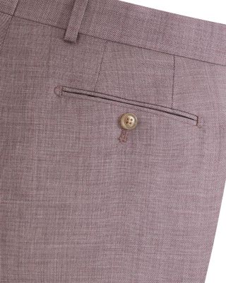 Winter Modern Fit Sharkskin Mauve Suit Pants