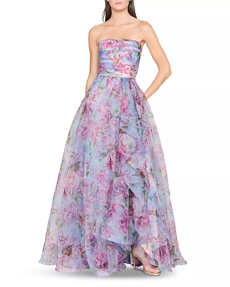 Theia Fahreta Strapless Gown