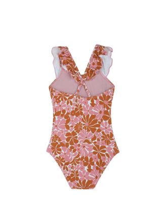 Girls' Summer Memories Square Neck Ruffle One Piece - Little Kid, Big Kid