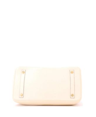 Birkin 30 Handbag Light Clemence with Gold Hardware