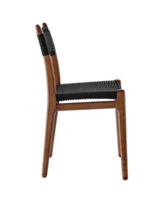 Wynn Rope and Wood Dining Side Chairs, Set of 2