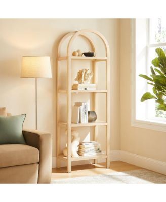 Vexley 72 Inch Tall Narrow Arched Bookshelf
