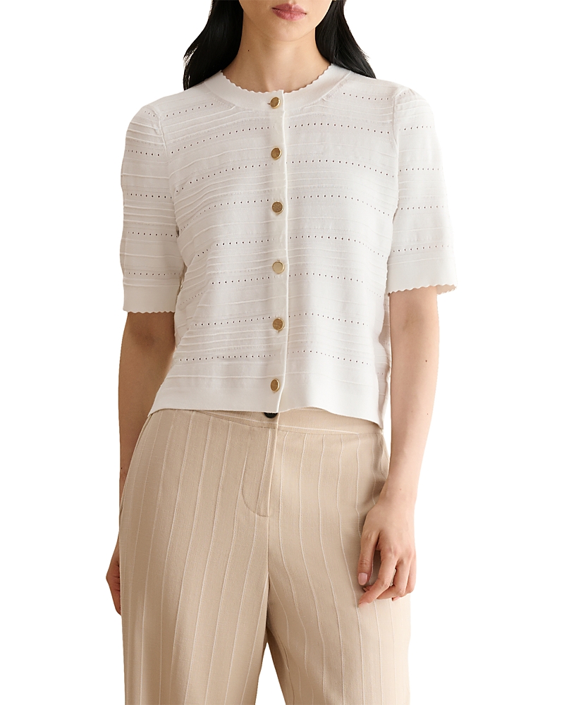 Hobbs London Mimi Pointelle Cardigan