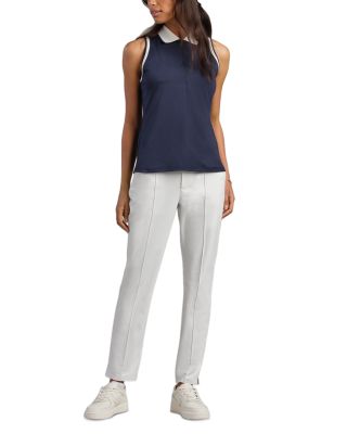 Course To Court Sleeveless Zip Polo Shirt