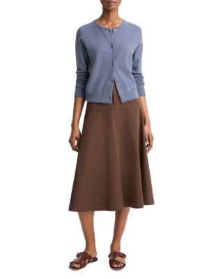 Scallop Trim Cardigan Sweater 