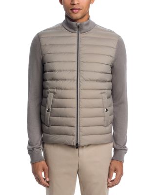 Quilted Hybrid Wool, Silk & Nylon Jacket