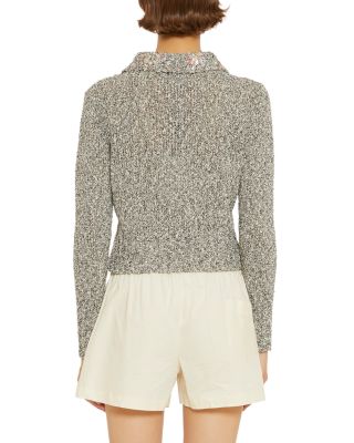 Boucl&eacute; Cardigan Sweater