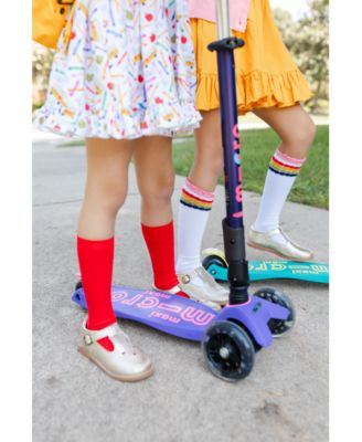  Maxi Foldable LED 3-Wheel Kids Scooter for Ages 5-12