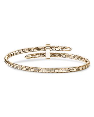14K Yellow Gold Spear Flex Cuff Bracelet
