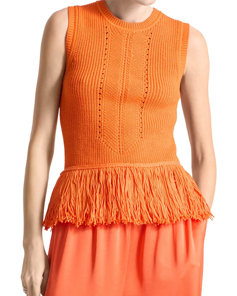 Saint Art Collins Fringe Knit Top