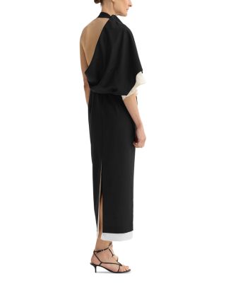 Draped One Shoulder Dress