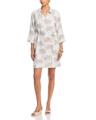 Palm Banks Three Quarter Sleeve Dress