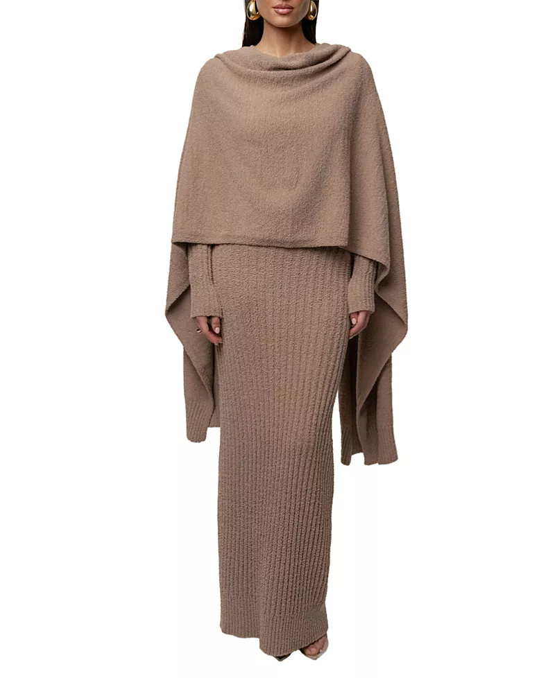 Jluxlabel First Class Ribbed Maxi Dress