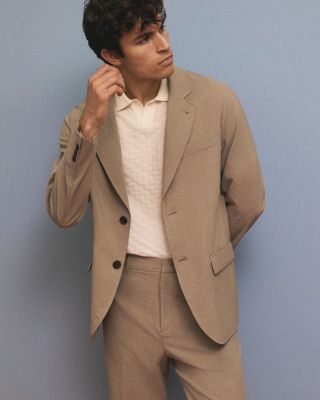 Knit Basketweave Polo Sweater