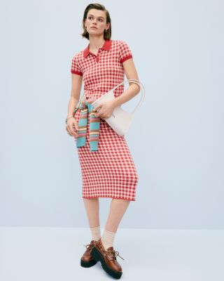 Cashmere Gingham Skirt