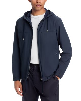 Hooded Packable Bomber Jacket