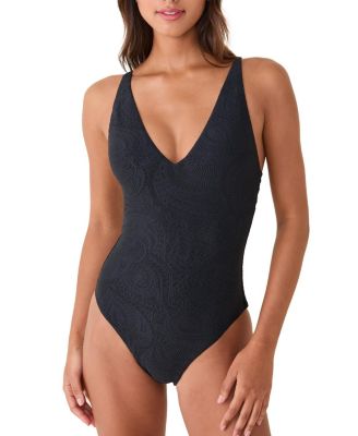  Women's Ohana V Neck One Piece Swimsuit