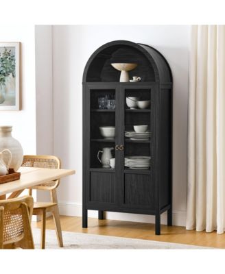 Tessa Tall Arched Storage Display Cabinet
