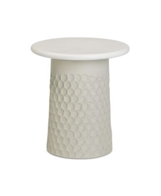 Hessa Chiseled Concrete Indoor/Outdoor Side Table