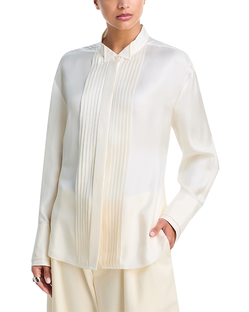 ROHE Shaped Tuxedo Silk Shirt
