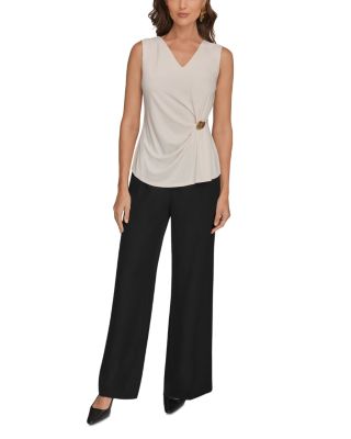 V Neck Sleeveless Top