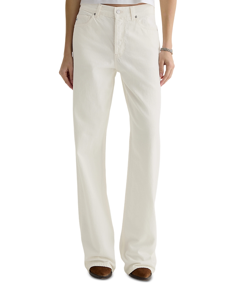 Ag Billie High Rise Straight Jeans in Powder